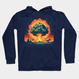 Nuclear Explosion Mushroom Cloud illustration Hoodie